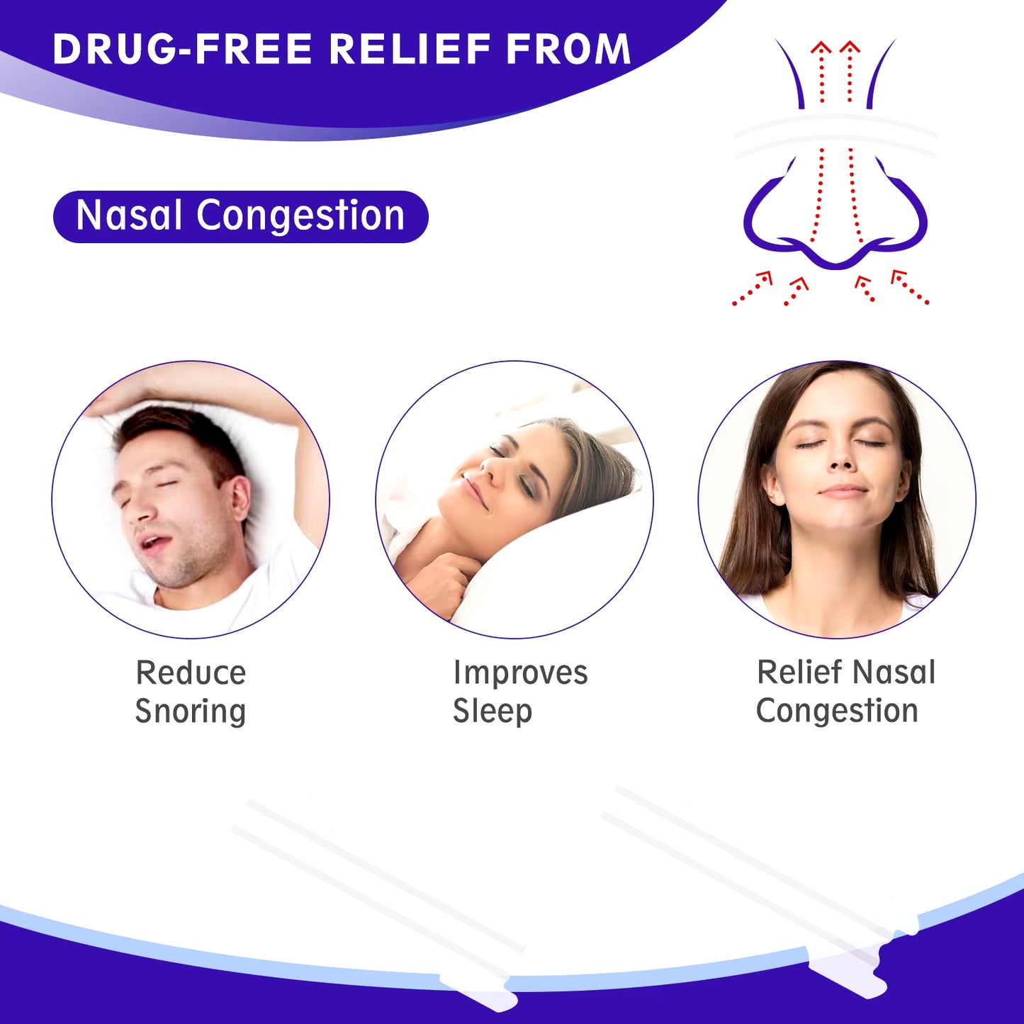 200/100/50PCS Transparent Breath Nasal Strips 2 Supports Stop Snoring Right Aid Nose Patch Good Sleeping Patch Better Breathing