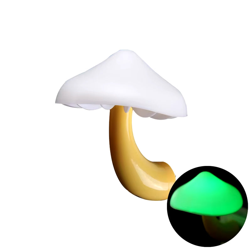 LED Night Lights Mushroom Shape Automatic Sensor Toilet Bedroom Decor Wall Lamps Light-Control Sensor Bedroom Light