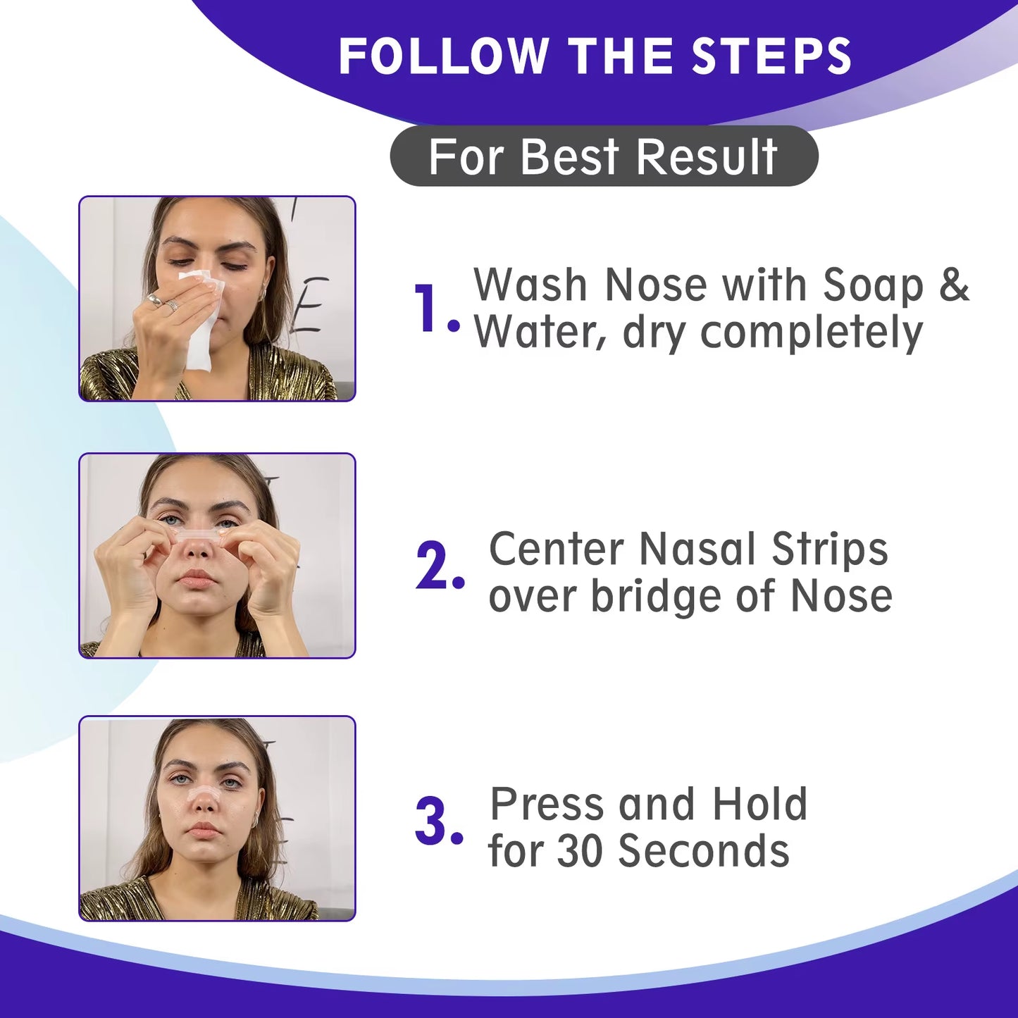 200/100/50PCS Transparent Breath Nasal Strips 2 Supports Stop Snoring Right Aid Nose Patch Good Sleeping Patch Better Breathing